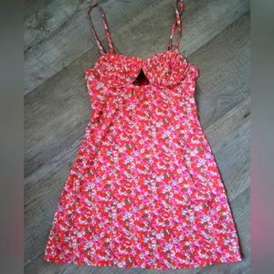 Hello Molly Floral Pink Mini Dress